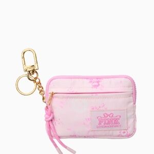 LoveShackFancy Pink Floral Keychain Wallet